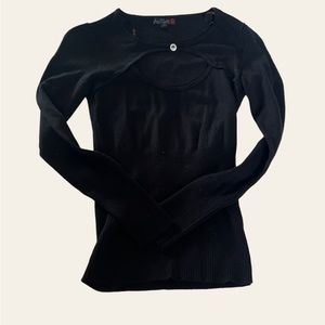 GUESS black cutout sweater